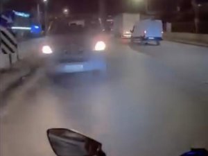 Bursa'da ters yöne girdi, trafiği tehlikeye attı