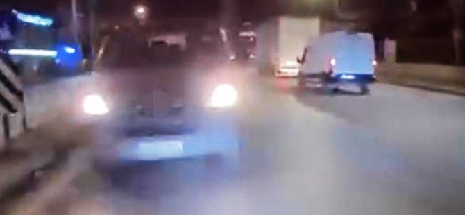 Bursa'da ters yöne girdi, trafiği tehlikeye attı