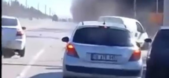 Bursa'da zincirleme kaza! Kırmızı ışığı son anda farkedince...