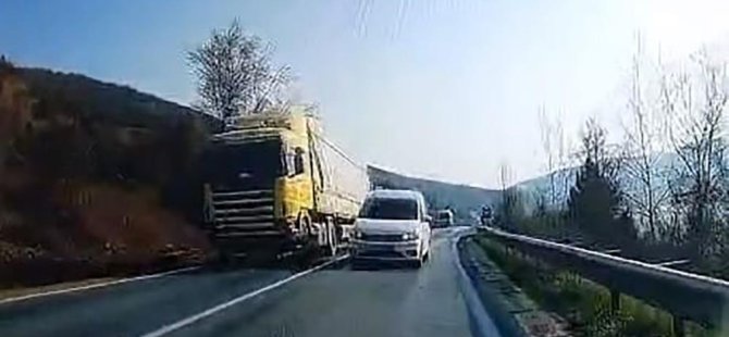 Bursa'da korku dolu anlar! Facia böyle teğet geçti