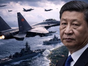 Çin'den ABD'ye gövde gösterisi! 26 savaş uçağı ve 7 savaş gemisi sahada