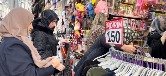 Bursa'da çarşıda bayram hareketliliği!