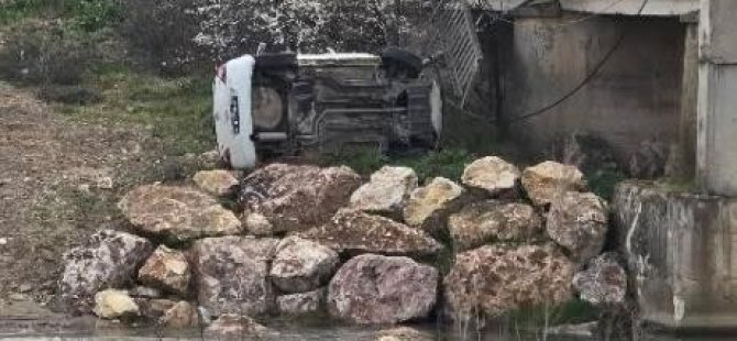 Bursa'da köprüden uçan otomobilde yaralandı