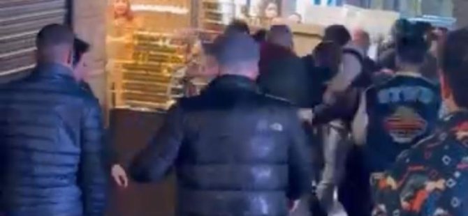 Bursa’da tarihi çarşı karıştı, yumruklar havada uçuştu