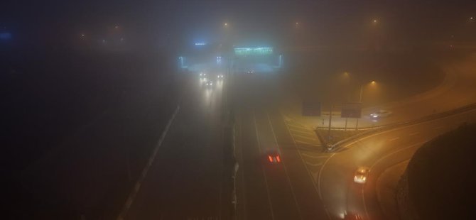 Bursa’da sis etkili oldu