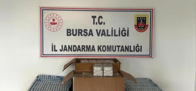 Bursa'da Jandarmadan kaçakçılara darbe