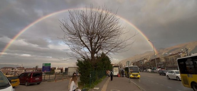 Bursa’da çifte gökkuşağı büyüledi