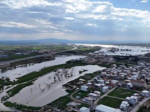 Bursa'nın sular altında kalan arazileri böyle görüntülendi