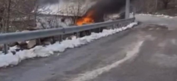 Bursa'da korkutan yangın! Bağ evi alev alev yandı