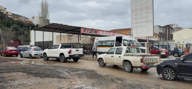 Bursa'ya çamur yağdı