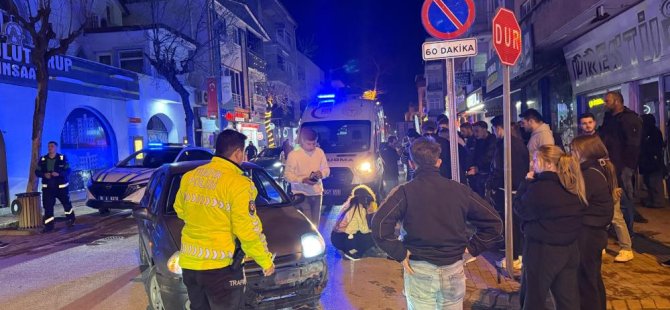 Bursa'da otomobil ile motosiklet çarpıştı! 1 yaralı