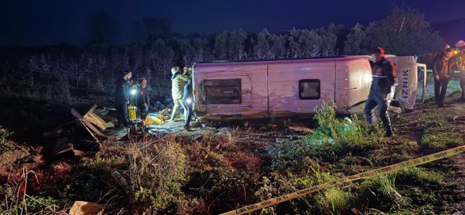 Bursa'da feci kaza! 1 ölü, 12 yaralı