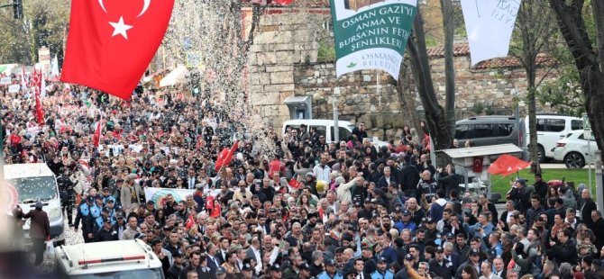 Bursa'da Tarihin izinde anlamlı yürüyüş