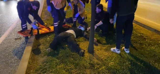 Bursa'da saniye saniye kaza! Düşürdüğü telefonu alırken otomobil çarptı