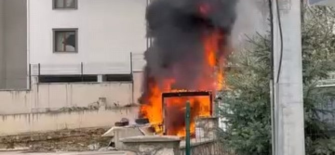 Bursa'da mahalleyi ayağa kaldıran yangın! Tüp bomba gibi patladı