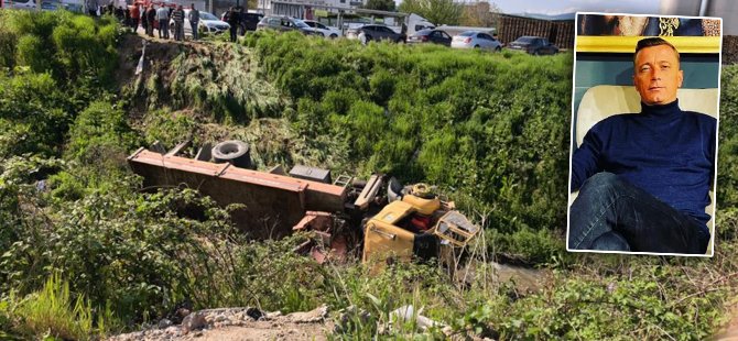 Bursa'da vinç dereye uçtu! Sürücü yaşamını yitirdi