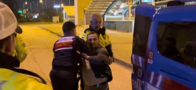 Bursa'da alkollü sürücü polise hakaretler yağdırınca...