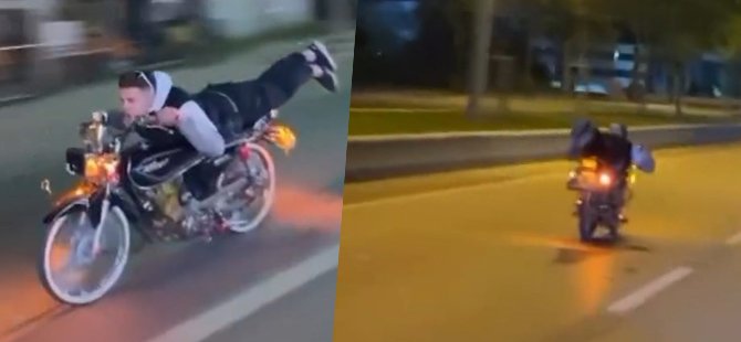 Bursa'da motosikletli gencin akrobasi hareketleri pahalıya patladı!