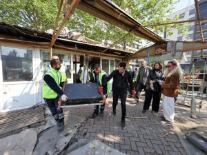 Bursa 1050 Konutlar'daki yeşil alan işgalden kurtarıldı