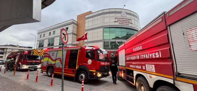 Bursa’da hastanede yangın paniği