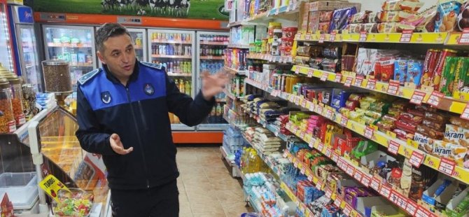 Bursa'da zabıta ekiplerinden bakkal ve market denetimi