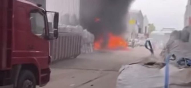 Bursa'da geri dönüşüm deposunda korkutan yangın