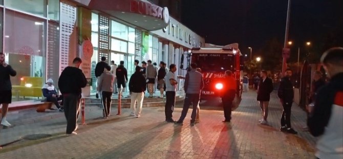 Bursa'da sporcu kampında yangın paniği
