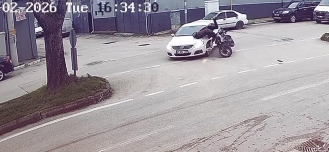 Bursa'da otomobil motosikletle çarpıştı: 1 yaralı