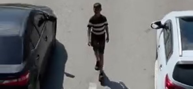 Bursa'da hem kendi canını hem trafiği böyle tehlikeye düşürdü