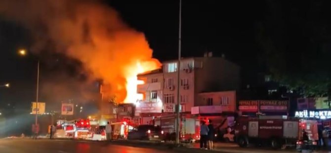 Bursa'da iki katlı ev alev topuna döndü