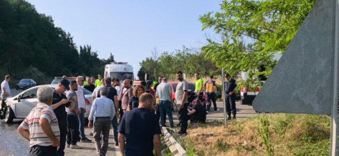 Bursa'da iki otomobil çarpıştı... 6 kişi yaralandı
