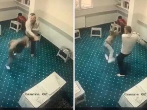 Yurtta küçük çocuğun kabusu dakikalarca sürdü