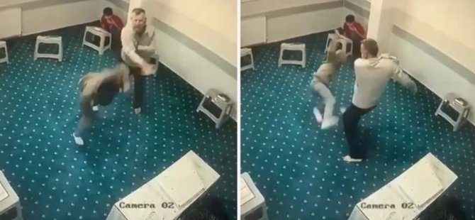 Yurtta küçük çocuğun kabusu dakikalarca sürdü