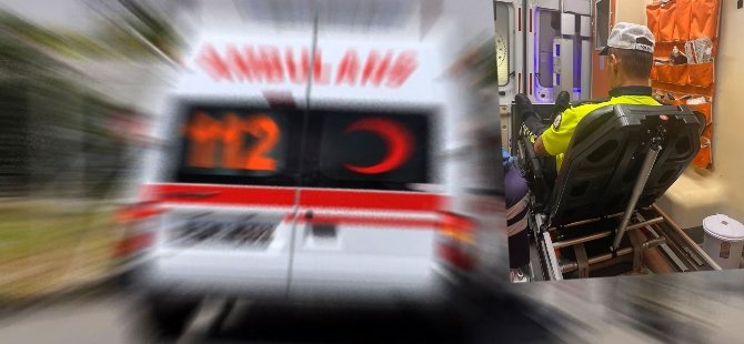 Motosikletini polisin üzerine sürdü: 2 yaralı