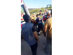 Traktörünün altında kalan sürücü ağır yaralandı