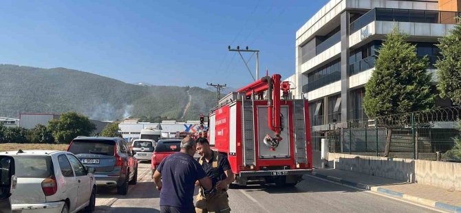 Kestel'de Tekstil Fabrikasında Yangın