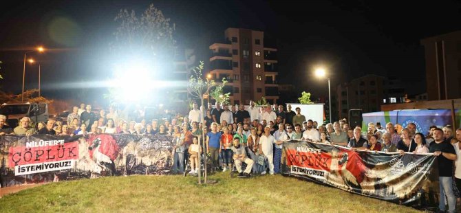 Nilüfer’de katı atık tesisine karşı eylem