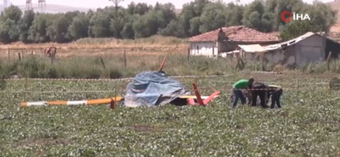 Ankara'da eğitim helikopteri düştü: 2 yaralı!