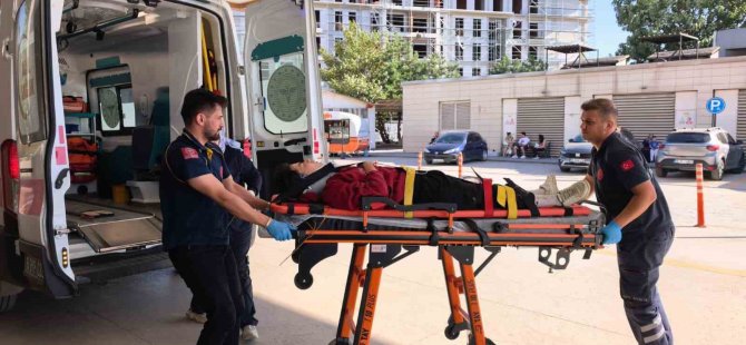 Bursa'da kontrolden çıkan motosiklet dere yatağına düştü