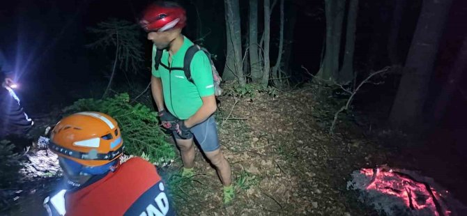 Bursa’da bisiklet turu kabusa döndü: Dronla kurtarıldı