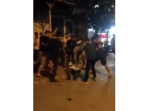 Kadını darp eden adamın linç anları kamerada!