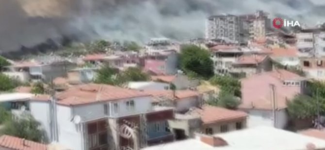 Kazdağları eteklerinde yangın!