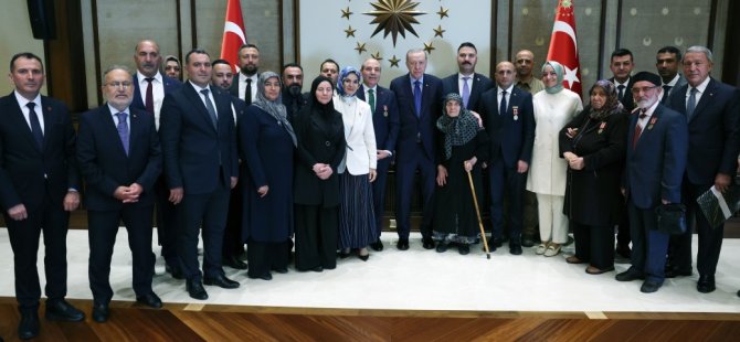 Erdoğan: Şehit yakınları ve gazilere destek sürecek