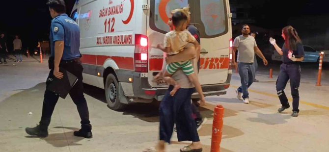Tüfek saçması baba ve 4 yaşındaki oğluna isabet etti