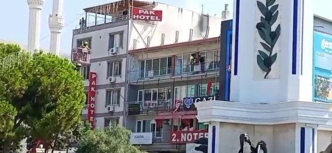 Gemlik’de çatıda yangın paniği