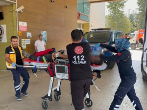 Duran kamyona çarpan sürücü ağır yaralandı