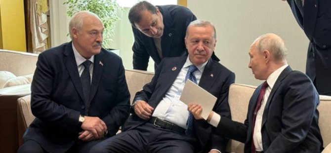 Erdoğan, Putin ve Lukaşenko'dan samimi görüşme