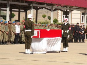 Şehidin naaşı Bursa'ya uğurlandı