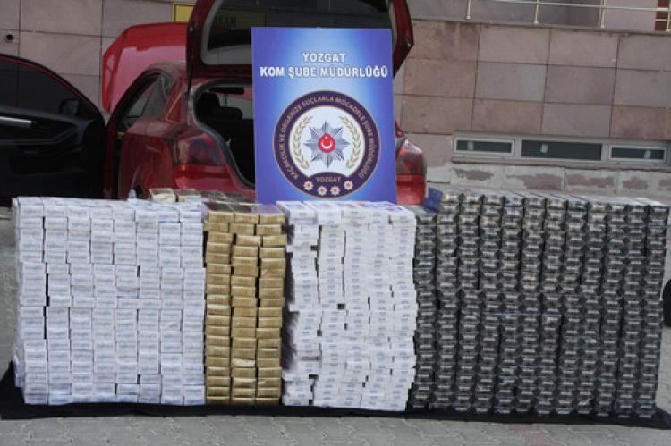 154 bin paket kaçak sigara ele geçirildi