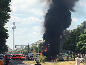Berlin'de korkutan patlama